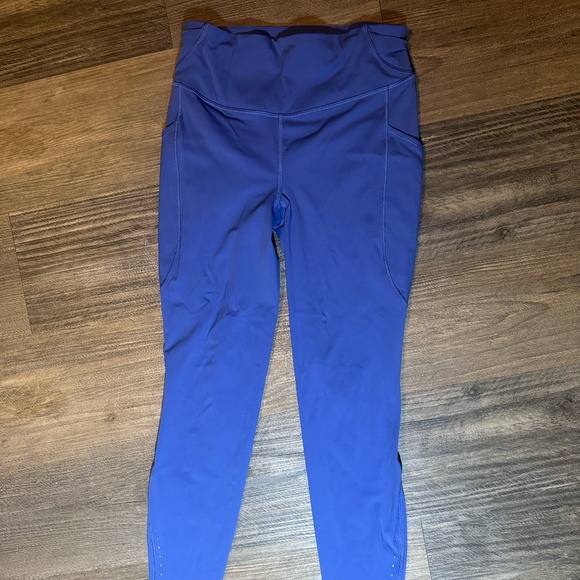 lululemon athletica Pants - Lululemon Fast and Free High-Rise Tight 25” Pockets Size 8 Blue